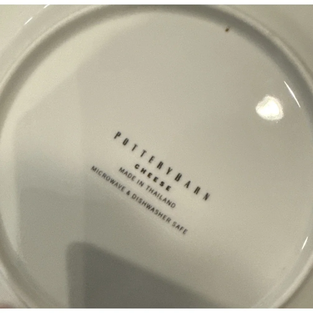 Pottery Barn‎ Cocktail Salad Plates Plate Cheese 7.5 Inch Set of 4 READ